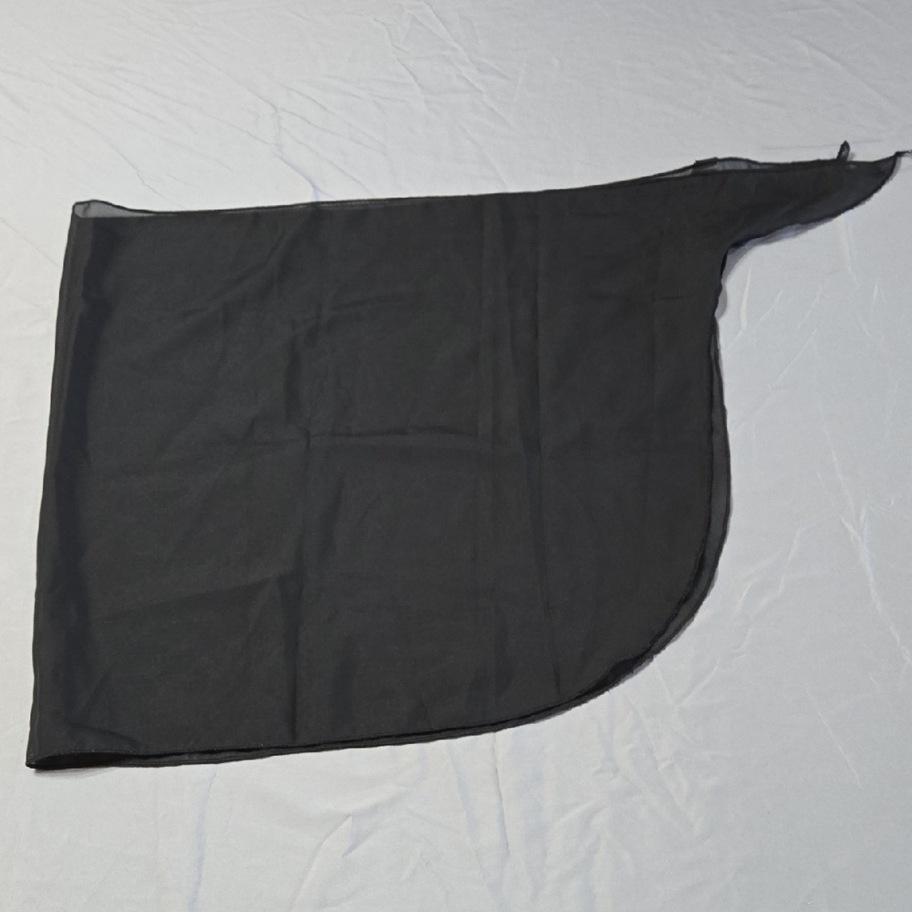 Express Sz Medium Black Sheer Top With Cover Up Wrap - Picture 9 of 12